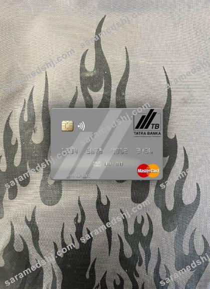 Slovakia Tatra Banka mastercard gray photolook front